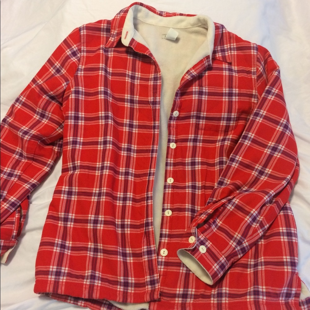 Beautiful fleece lined flannel. L L bean.